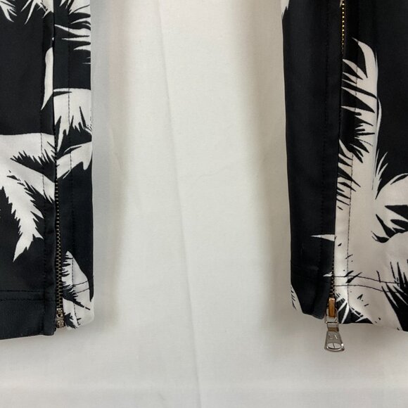 Lifted Anchors Track Pants Men's L Black White Cream Palm Tree Print Elastic Tie - Picture 6 of 14
